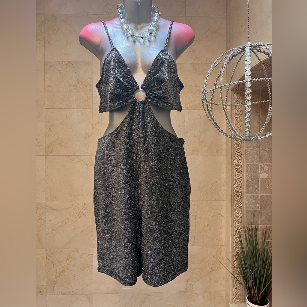 Medium Black Sparkle Romper 571